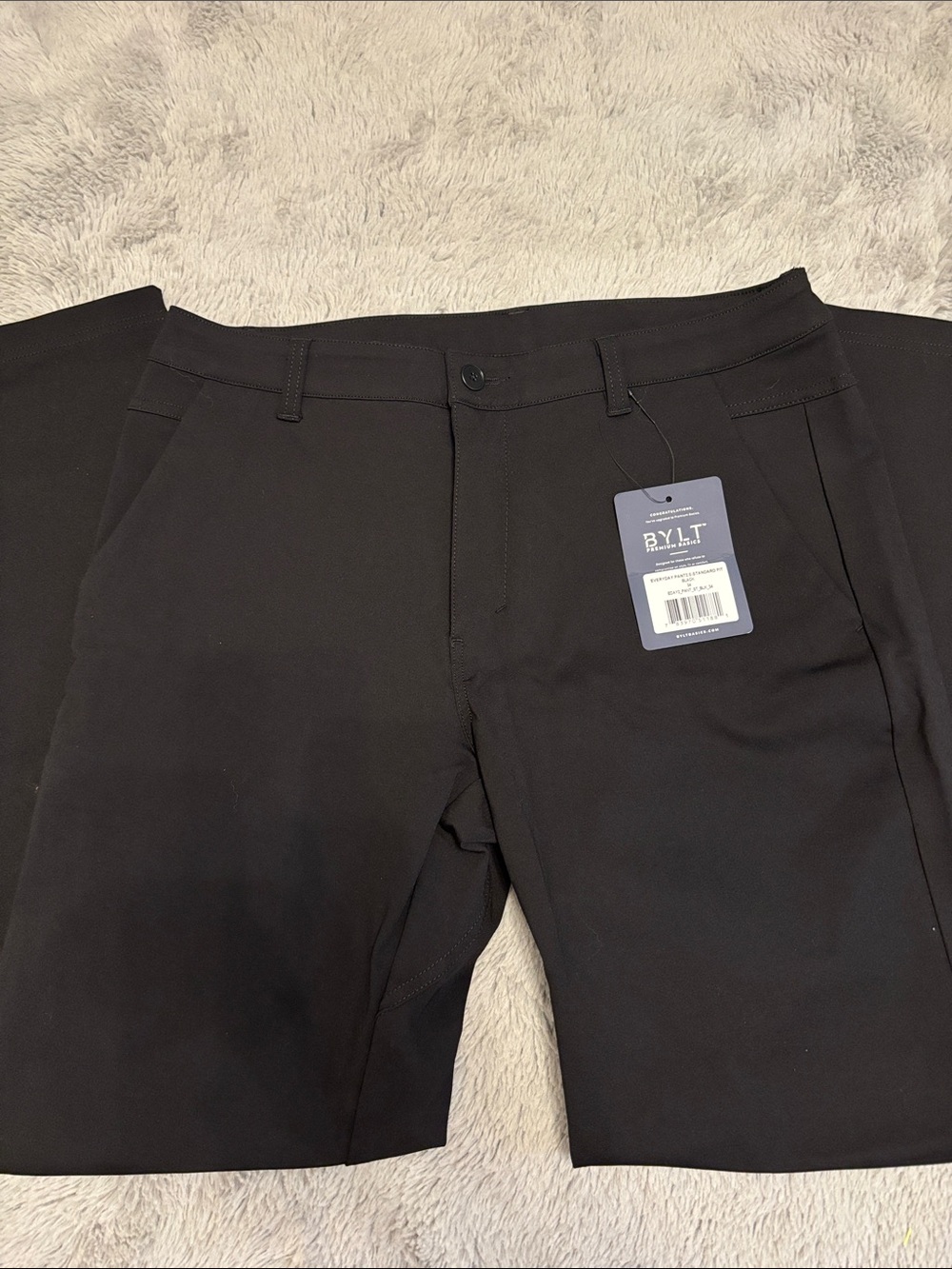 BYLT Basics Men's Black Chinos